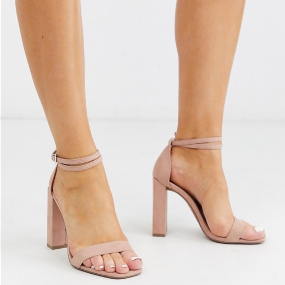 ASOS barely there heeled sandals